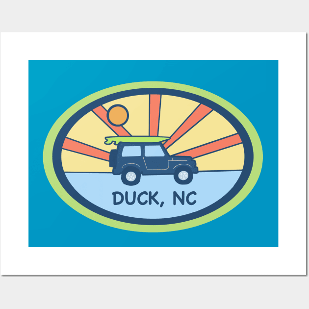 DUCK NC BEACH DAY Wall Art by Trent Tides